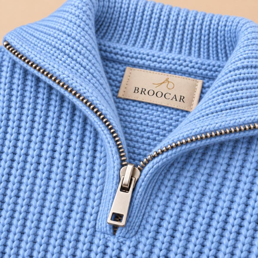 Half-Zip Knit Sweater