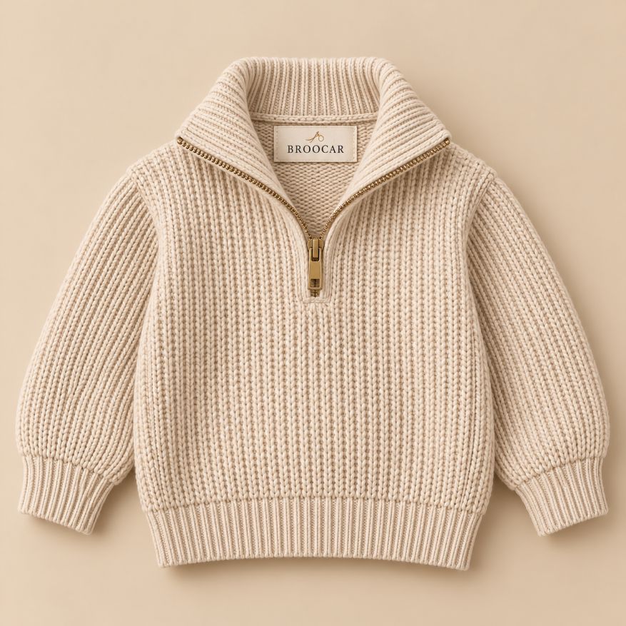 Half-Zip Knit Sweater