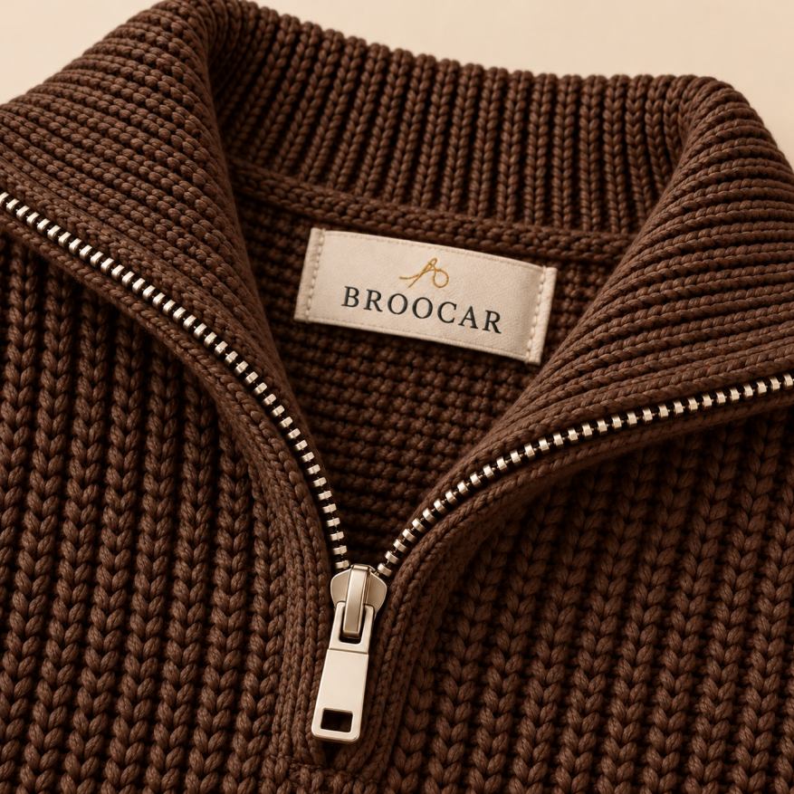Half-Zip Knit Sweater
