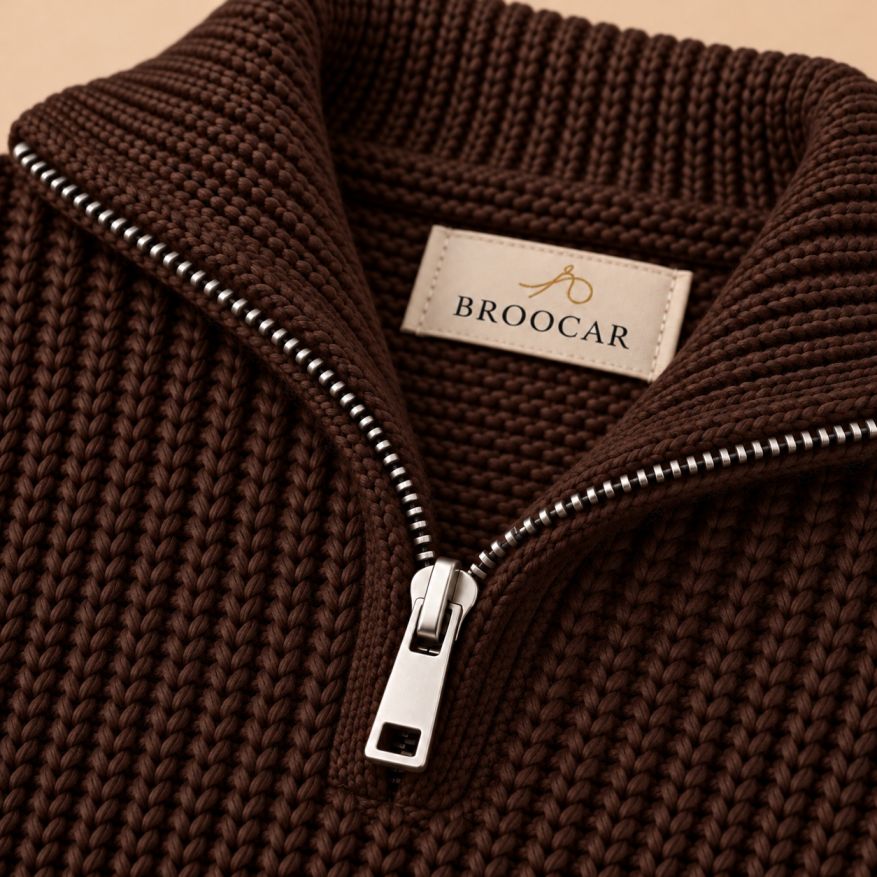 Half-Zip Knit Sweater