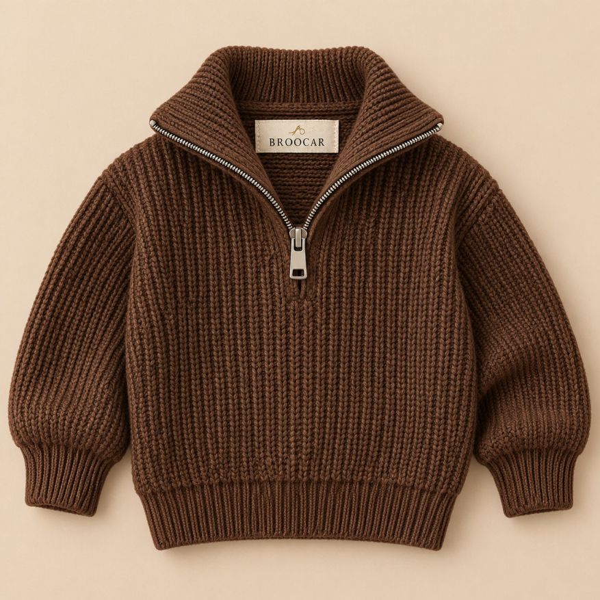 Half-Zip Knit Sweater