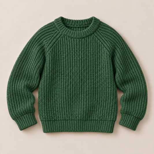Crewneck Knit Sweater.