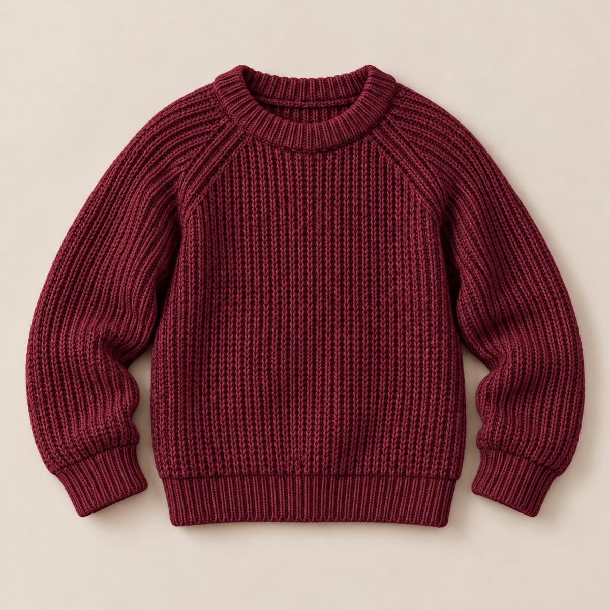 Crewneck Knit Sweater.
