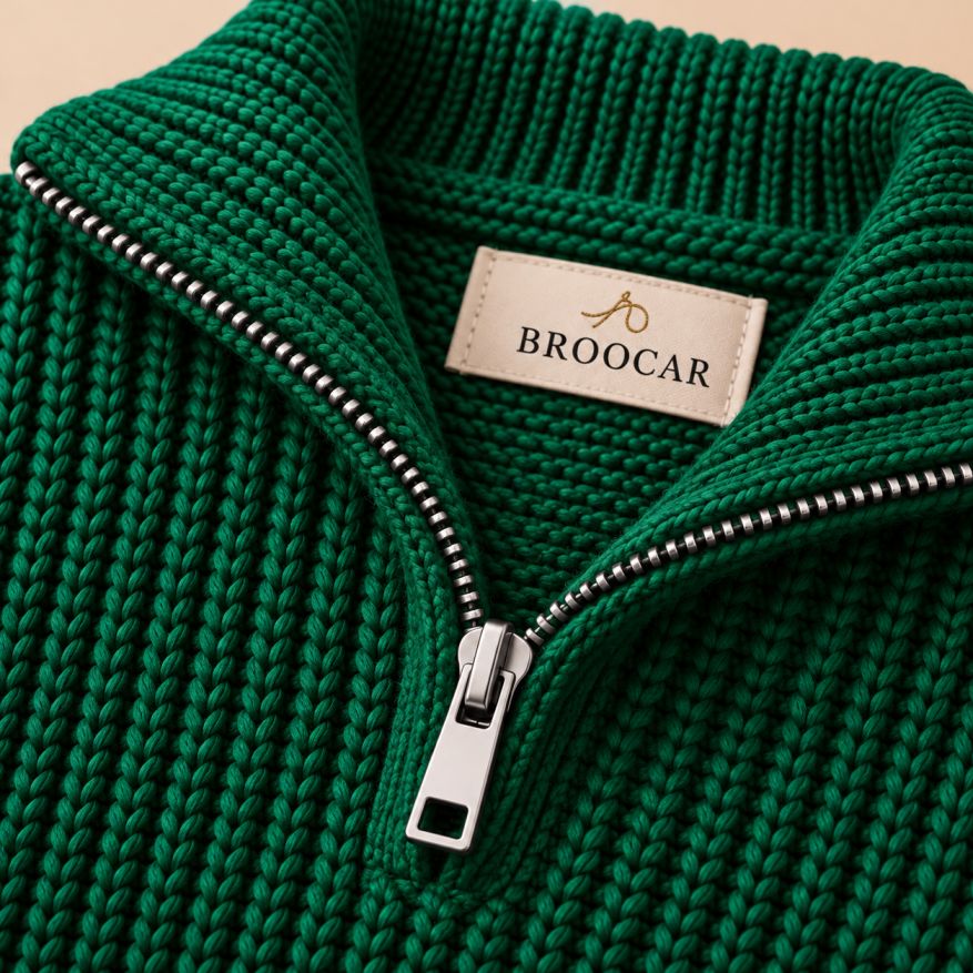 Half-Zip Knit Sweater