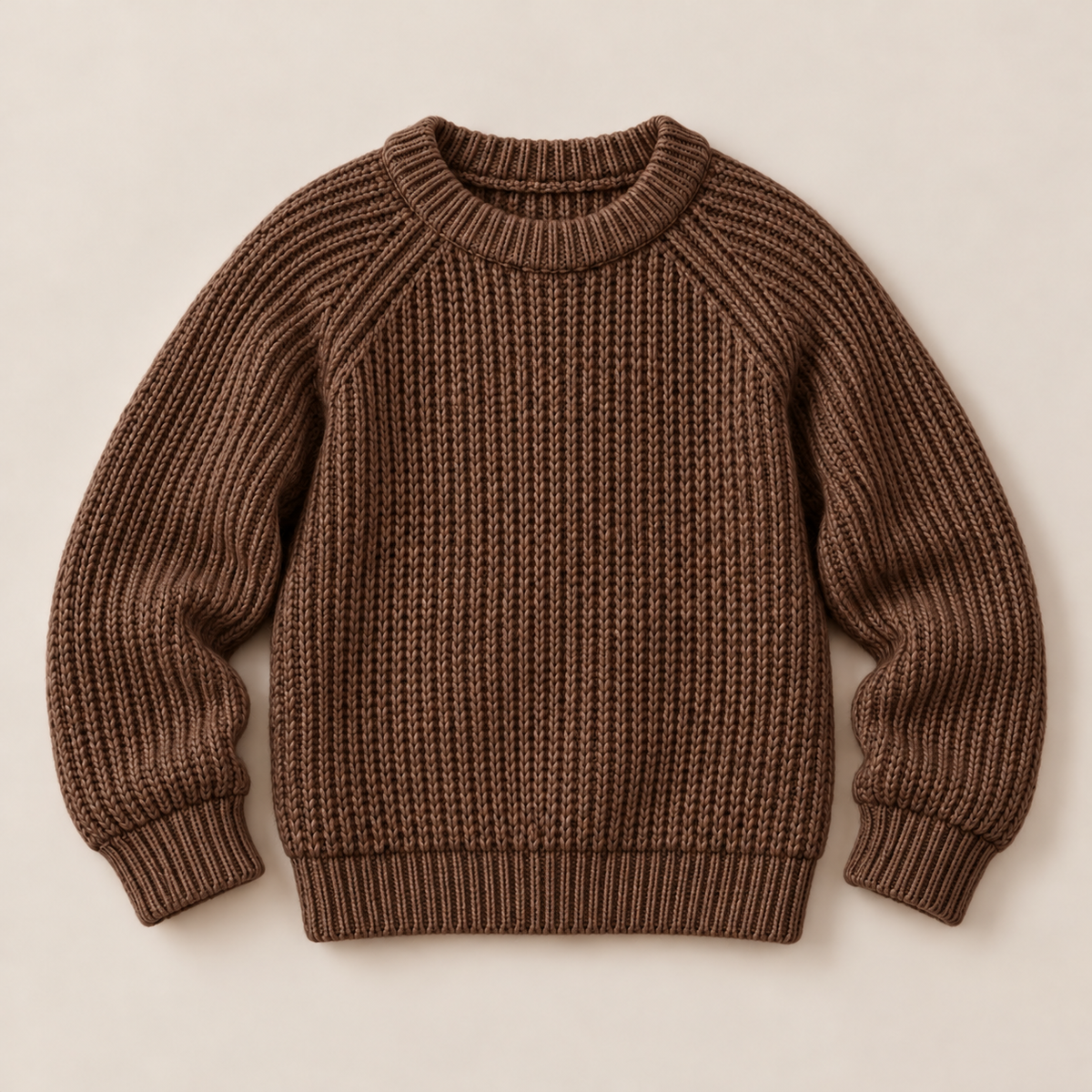Crewneck Knit Sweater.