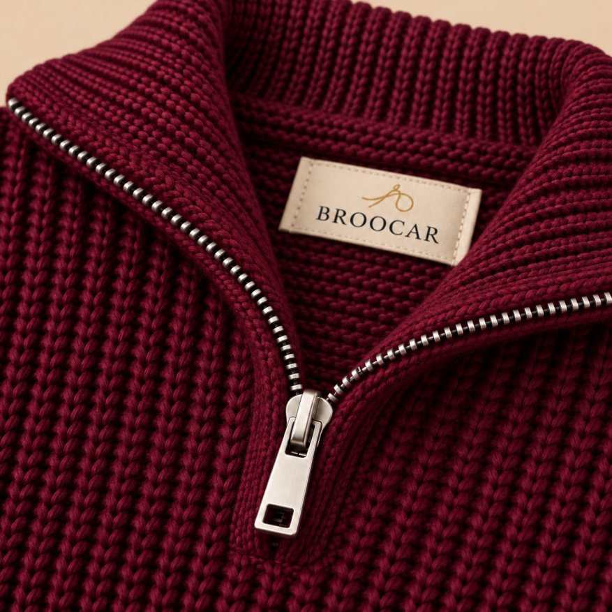 Half-Zip Knit Sweater